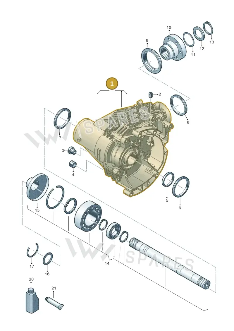 0AX409053B — Volkswagen Transporter Multivan (2019-2024) diagram 806409000, position 1