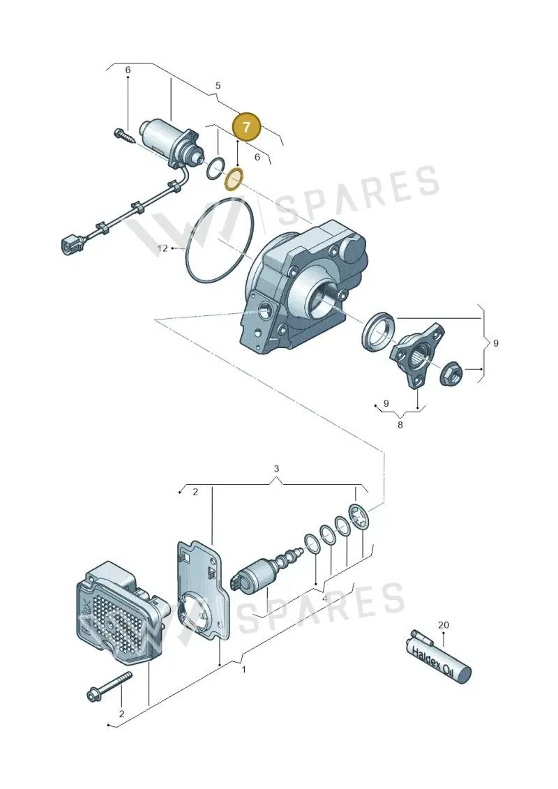 0AY598305 — Volkswagen Caravelle (2015-2019) diagram 634525150, position 7