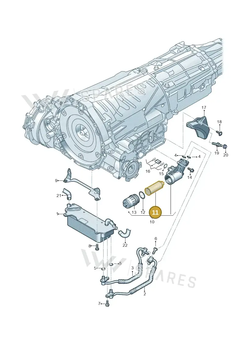 0B5325330A — Volkswagen Phideon (2016-2023) diagram 251317500, position 11