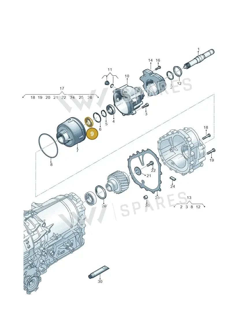 0B6311235A — Volkswagen Touareg (2017-2023) diagram 787300520, position 9