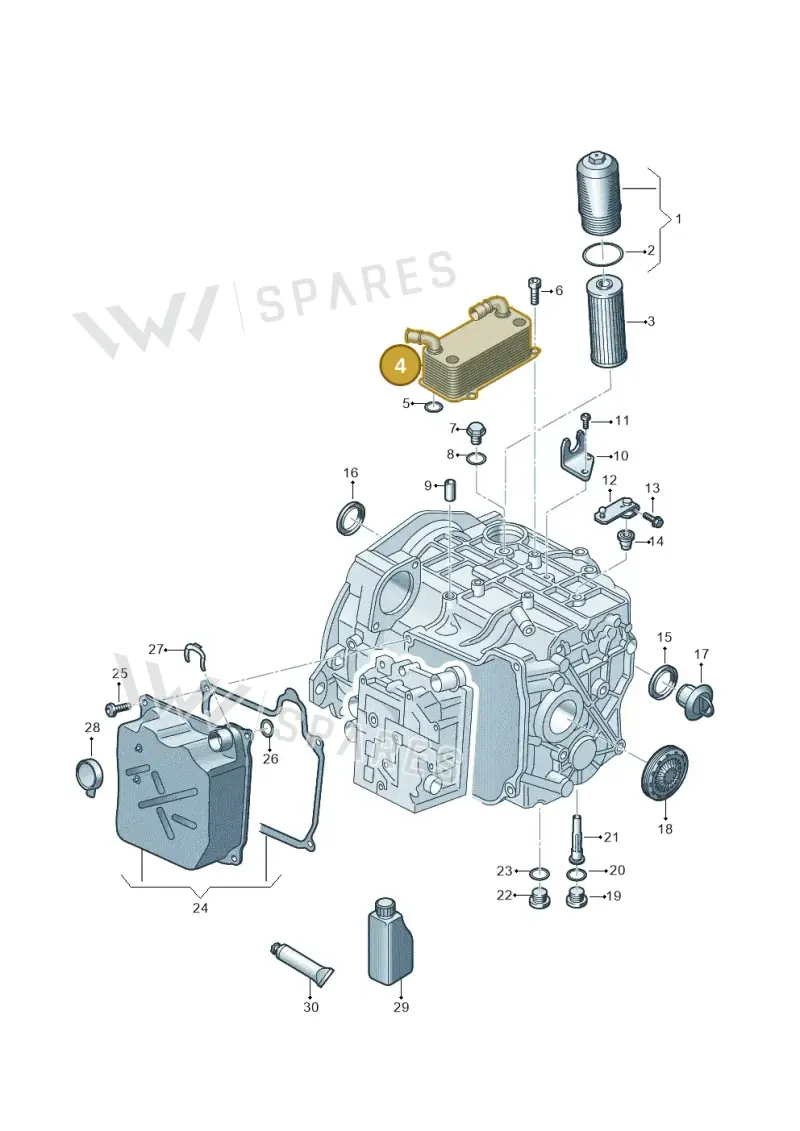 0BH317019F — Volkswagen Tiguan 2.0 4Motion (2017-2024) diagram 828380020, position 4