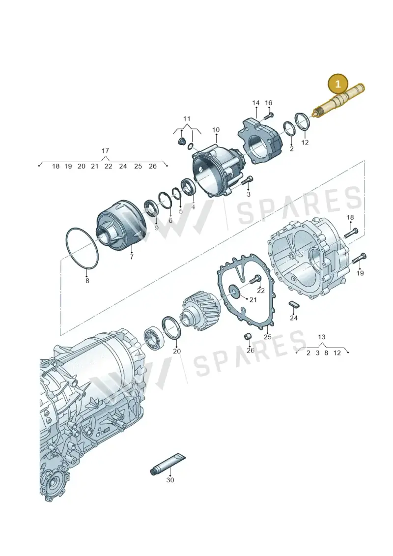 0BK409345 — Volkswagen Touareg (2017-2025) diagram 787300520, position 1