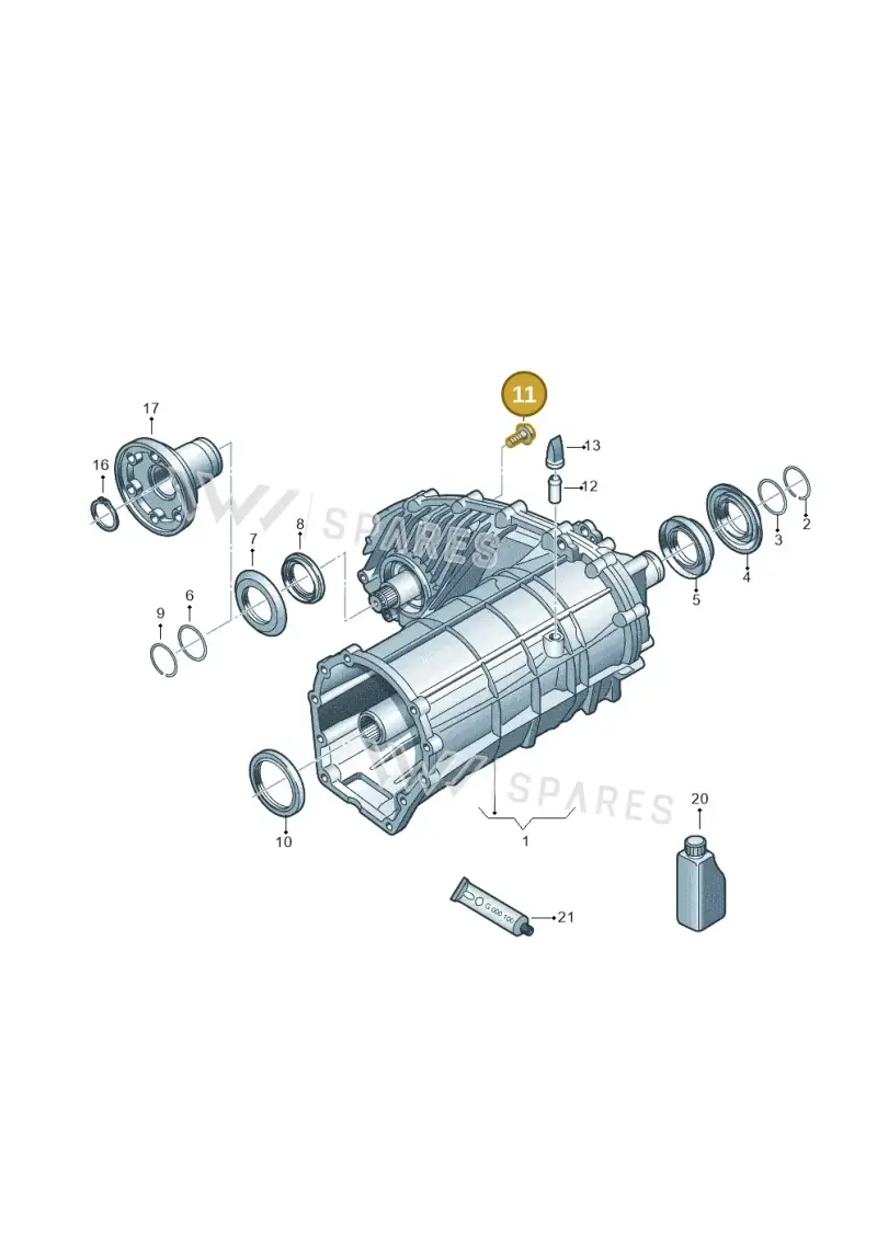 0BU301125 — Volkswagen Touareg BlueMotion (2014-2018) diagram 748341150, position 11