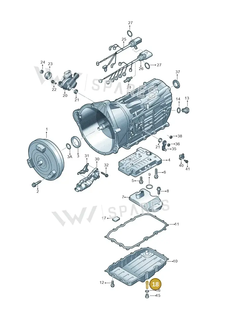 0C8301437 — Volkswagen Touareg BlueMotion (2014-2018) diagram 693321600, position 18