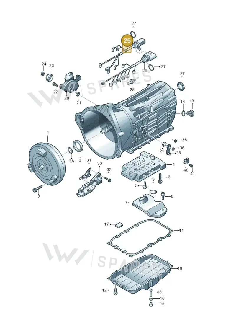 0C8927363A — Volkswagen Touareg BlueMotion (2014-2018) diagram 693321600, position 25