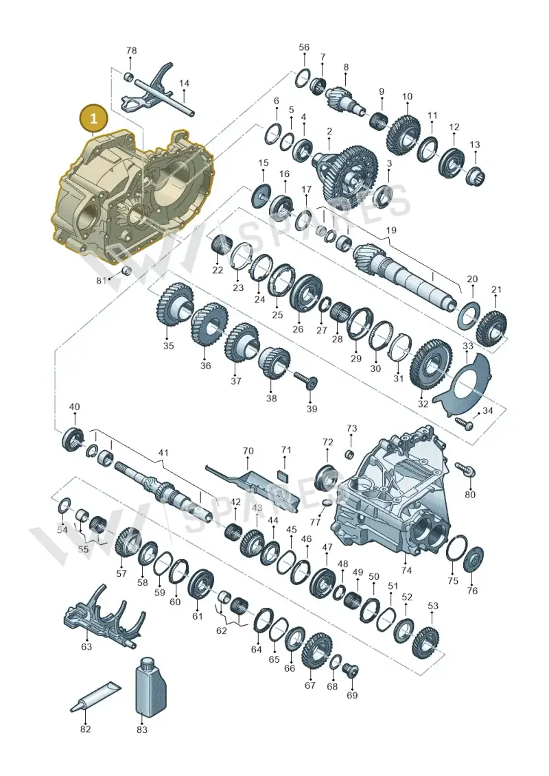 0C9301107L — Volkswagen Caddy Maxi Kombi (2020-2024) diagram 5h0311150, position 1