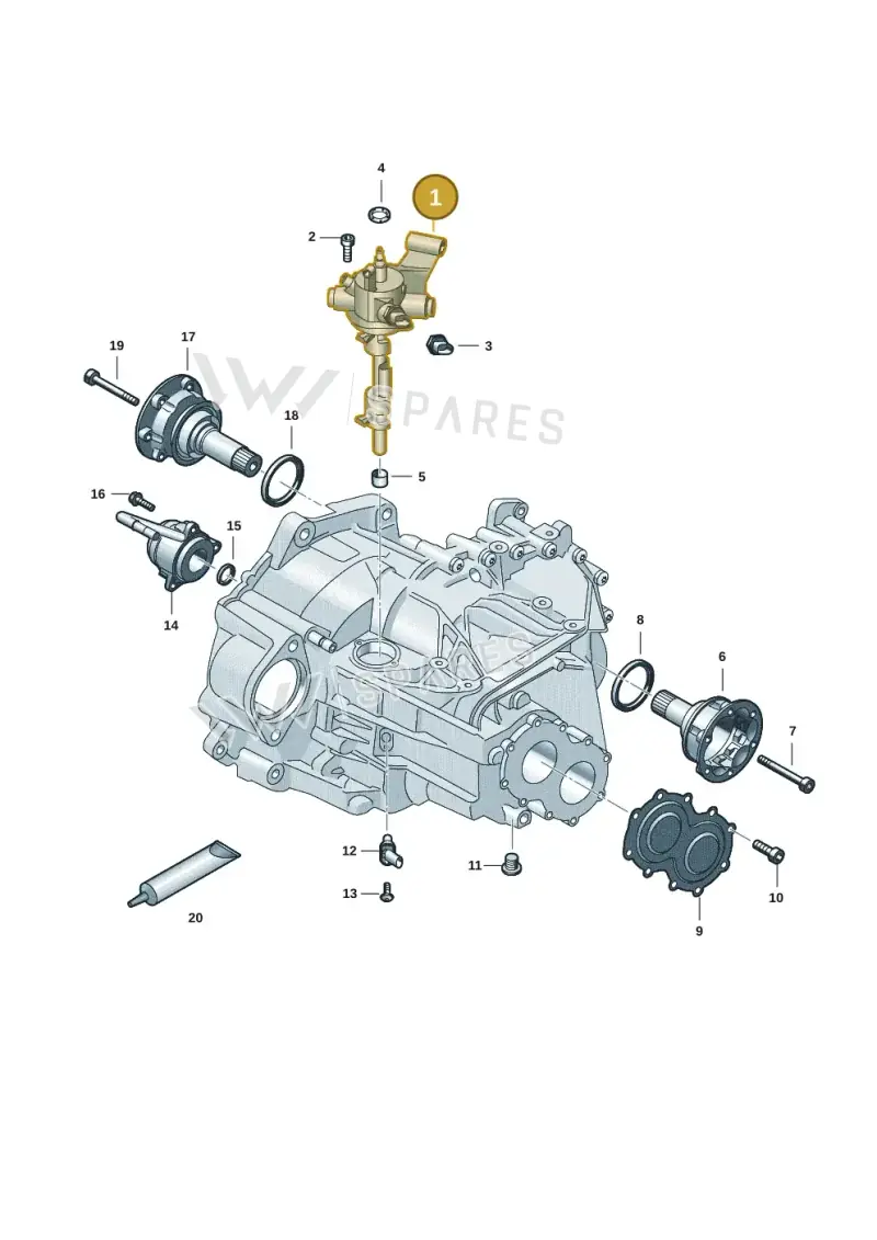 0C9301230D — Volkswagen Caddy Maxi Kombi (2020-2024) diagram 5h0301150, position 1