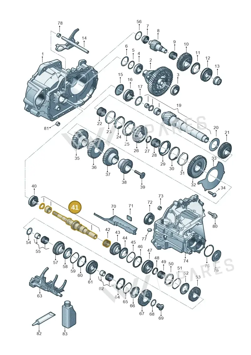 0C9311095B — Volkswagen Caddy Maxi Kombi (2020-2024) diagram 5h0311150, position 41