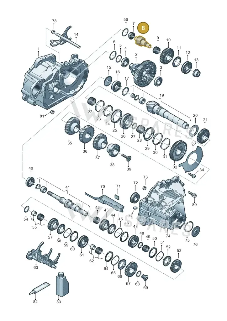 0C9311208Q — Volkswagen Caddy Maxi Kombi (2020-2024) diagram 5h0311150, position 8
