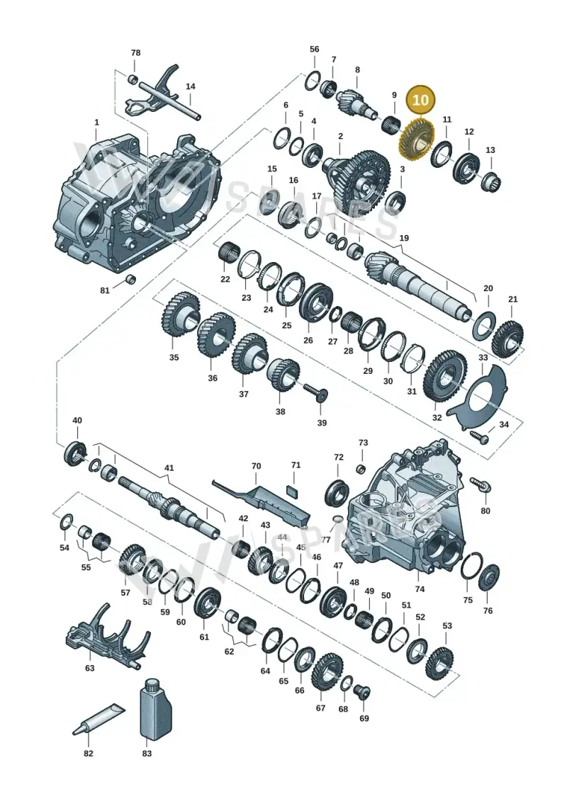 0C9311215D — Skoda Octavia (2019-2022) diagram 5h0311150, position 10