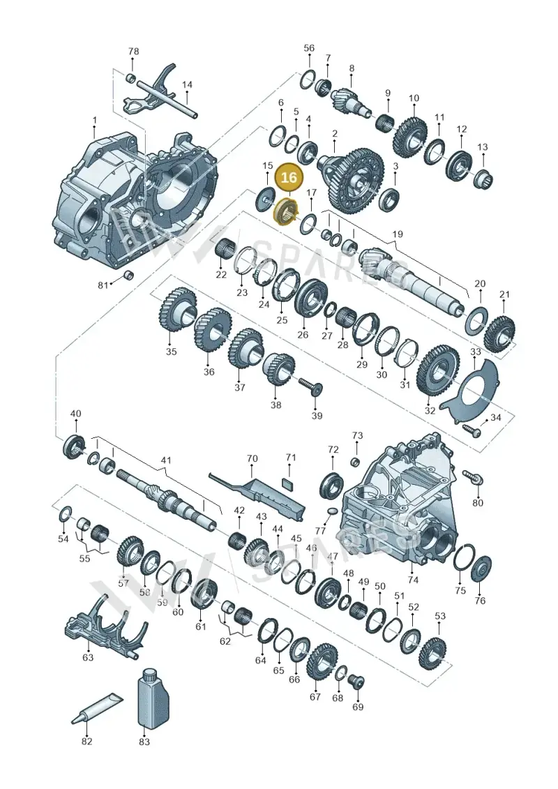 0C9311440A — Volkswagen Caddy Maxi Kombi (2020-2024) diagram 5h0311150, position 16