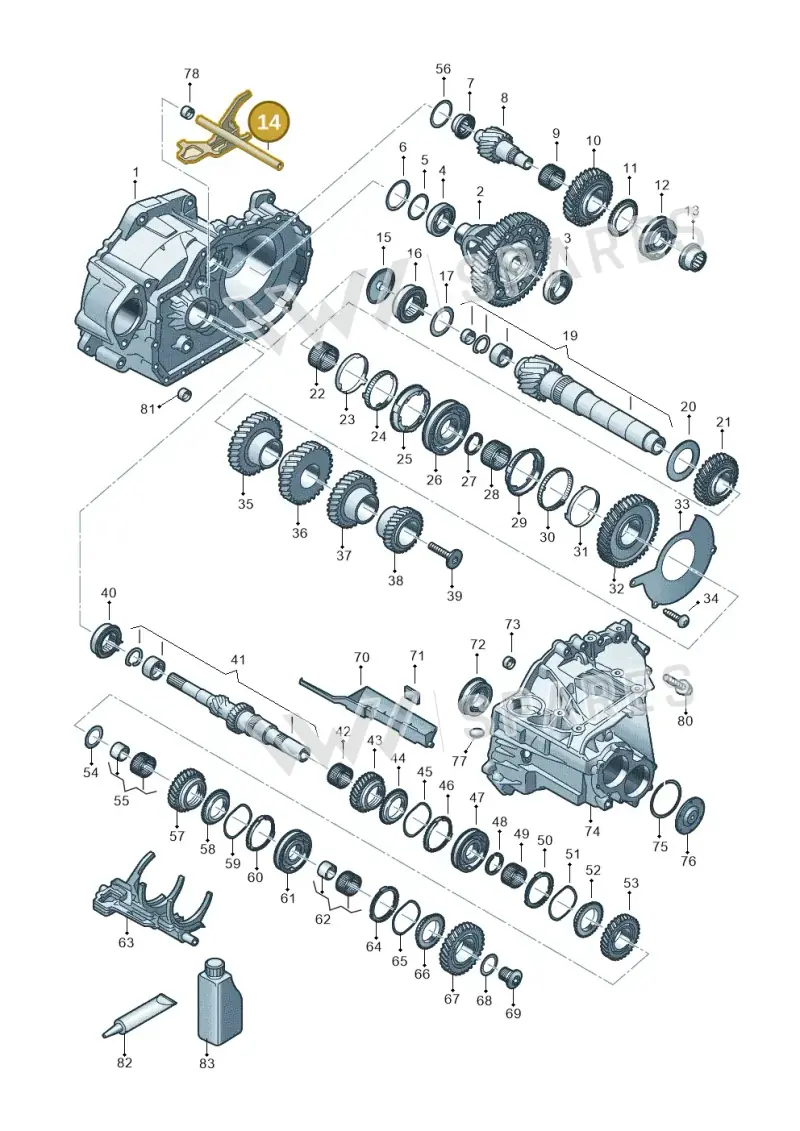 0C9311570D — Volkswagen Caddy Maxi Kombi (2020-2024) diagram 5h0311150, position 14