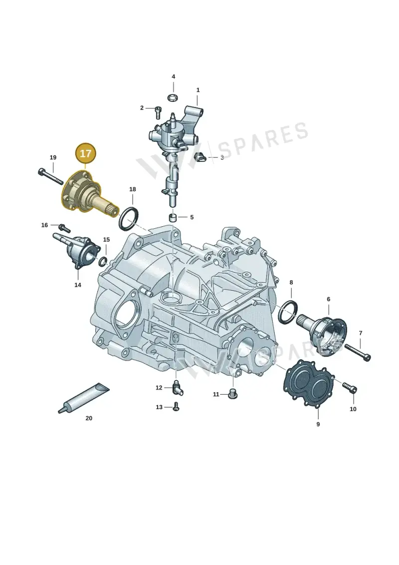 0C9409344B — Volkswagen Caddy Maxi Kombi (2020-2024) diagram 5h0301150, position 17