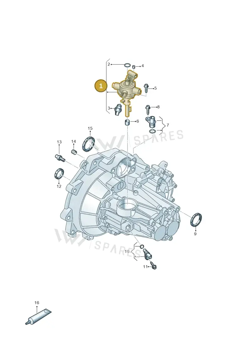 0CF301230A — Volkswagen Up! 1.0 BlueMotion (2016-2023) diagram 892300020, position 1