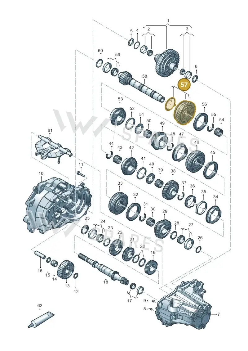 0CF311241E — Volkswagen Up! 1.0 BlueMotion (2016-2023) diagram 892300030, position 57