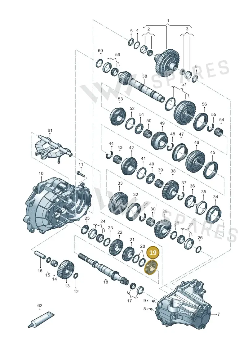0CF311285F — Volkswagen Up! 1.0 BlueMotion (2016-2023) diagram 892300030, position 19