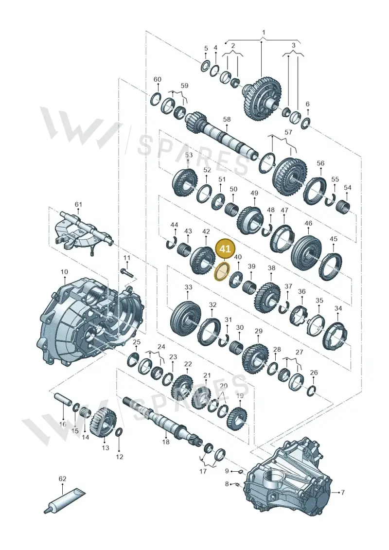0CF311919 — Volkswagen Up! 1.0 BlueMotion (2016-2023) diagram 892300030, position 41