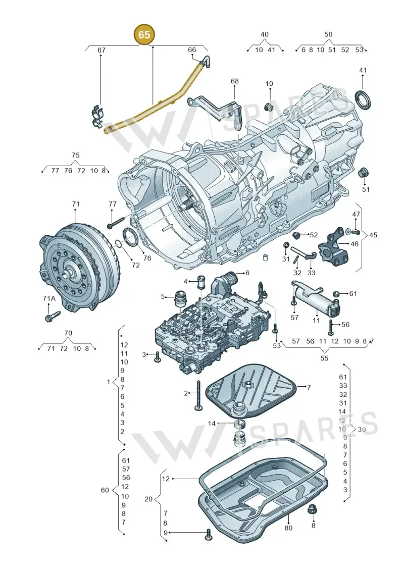 0CM301472A — Volkswagen Amarok twin cab (2022-) diagram 894321070, position 65