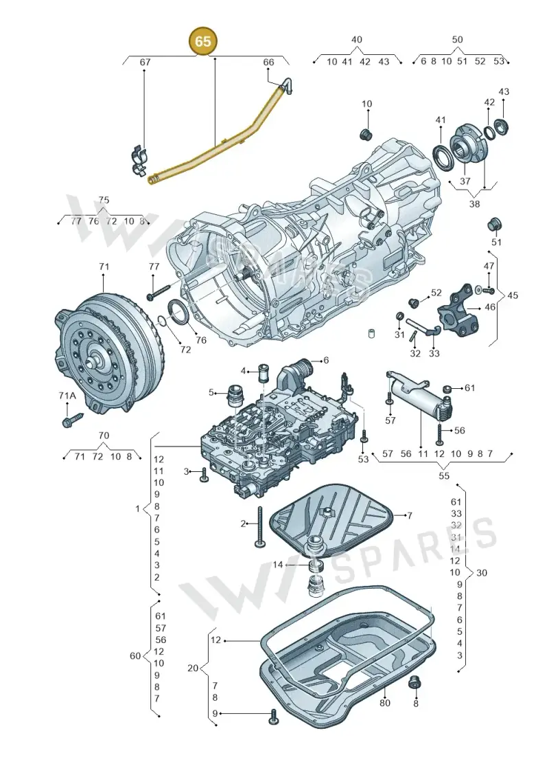 0CM301472A — Volkswagen Amarok twin cab (2022-) diagram 749321680, position 65