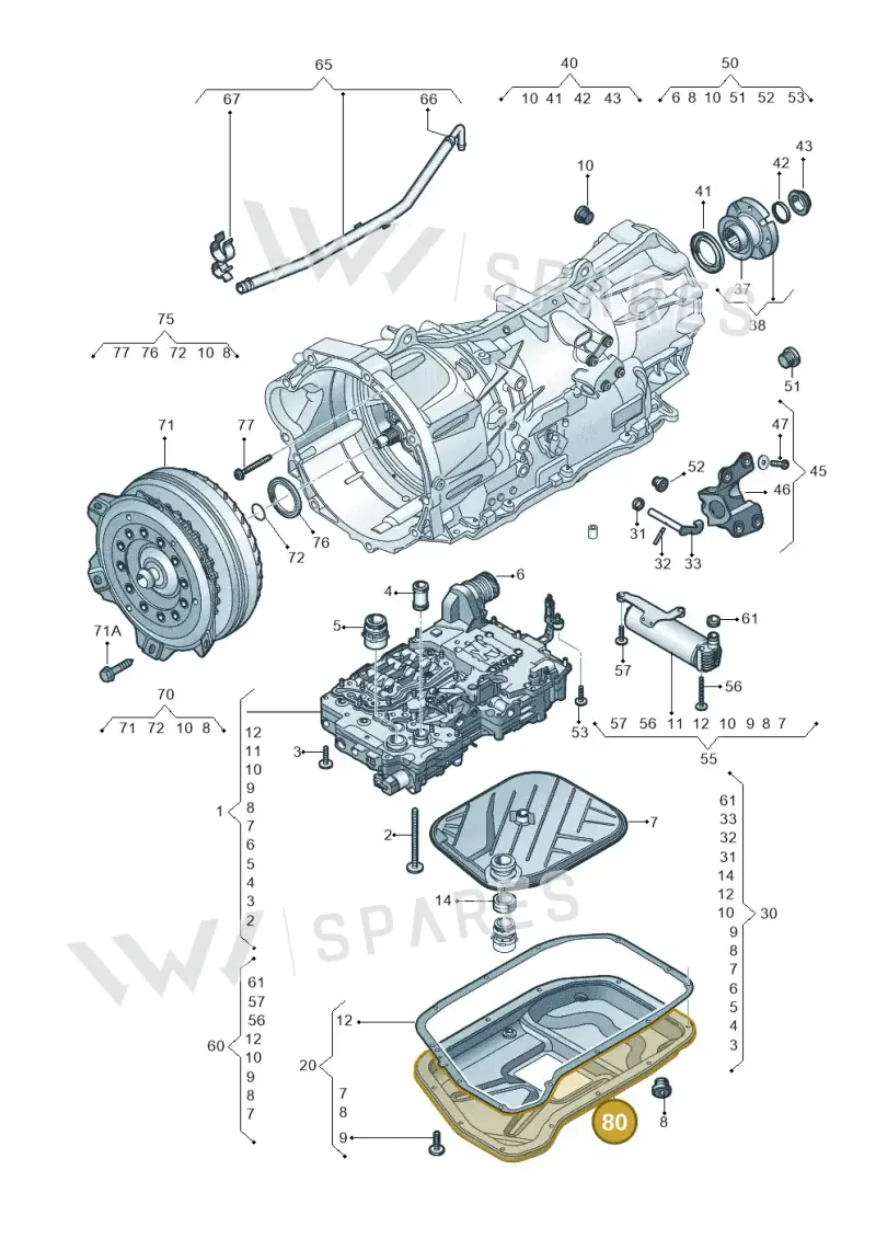 0CM321361 — Volkswagen Amarok twin cab (2022-) diagram 749321680, position 80