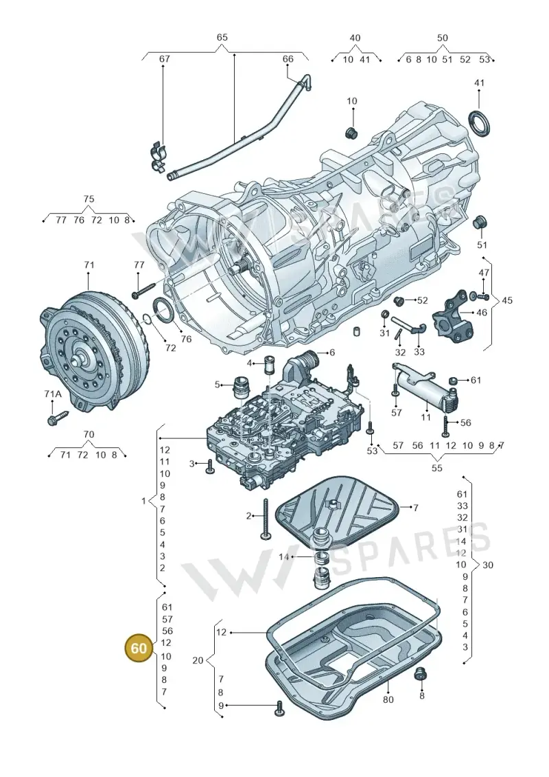 0CM398048A — Volkswagen Amarok twin cab (2012-2016) diagram 683321700, position 60