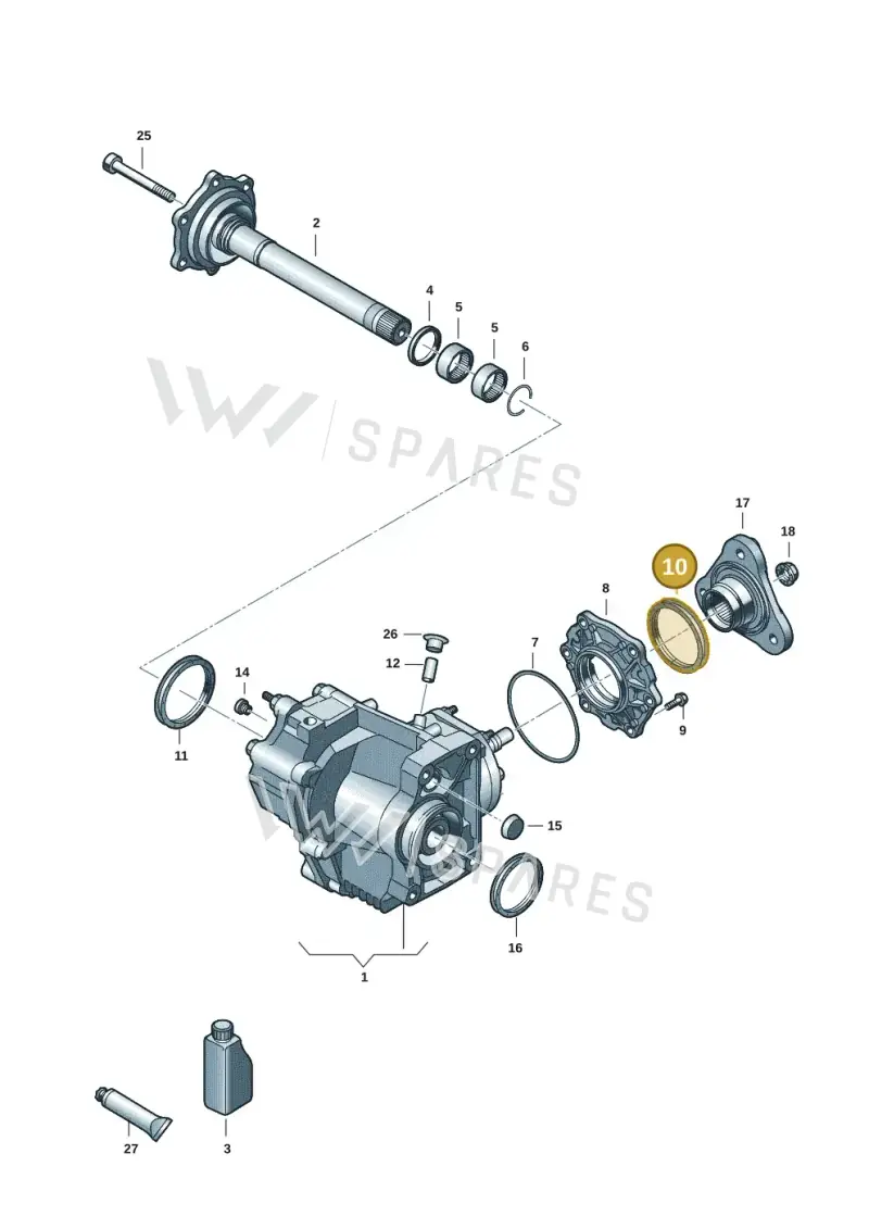 0CN525596B — Volkswagen Golf 2.0 BlueMotion (2019-2024) diagram 409053041, position 10