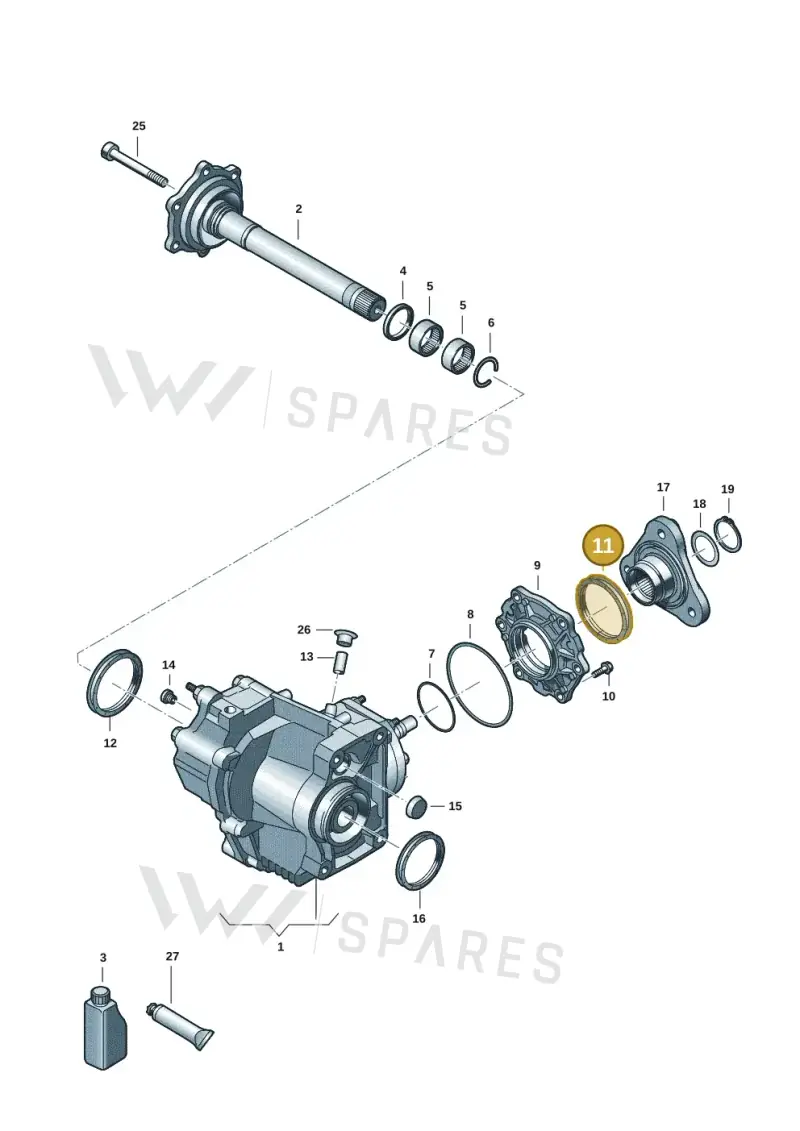 0CP525596A — Volkswagen Golf 2.0 BlueMotion (2019-2024) diagram 409053031, position 11