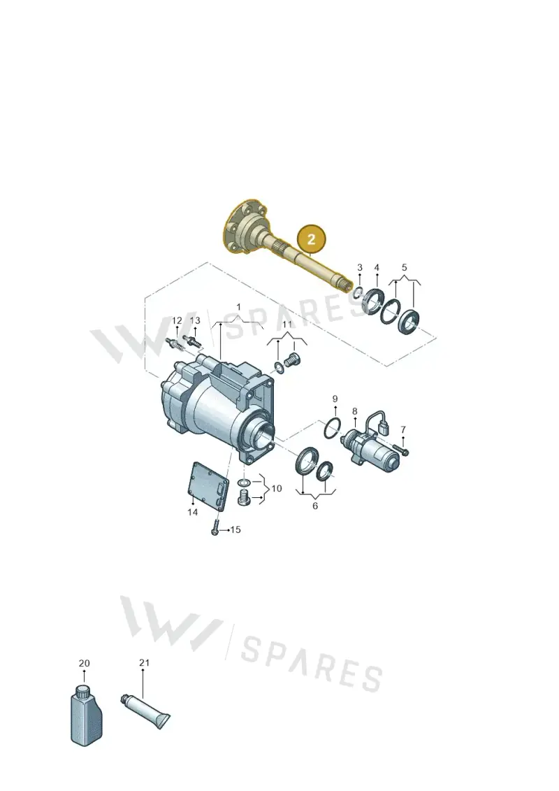 0CQ409355 — Volkswagen Golf 2.0 BlueMotion (2019-2024) diagram 409055010, position 2