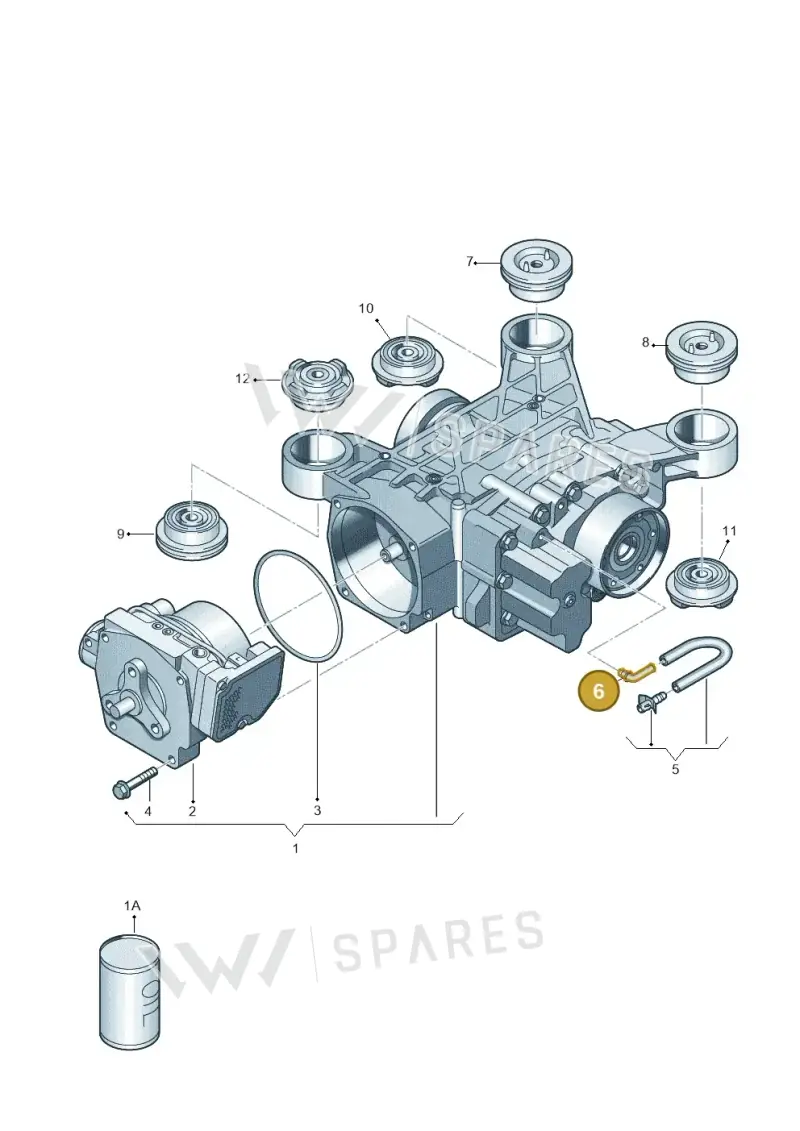 0CQ525118 — Volkswagen T-Roc BlueMotion (2017-2024) diagram 746525100, position 6