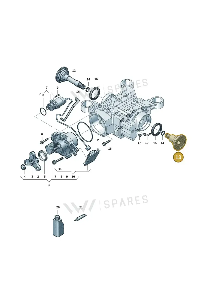 0CQ525351A — Volkswagen Arteon (2017-2023) diagram 3h0525100, position 13