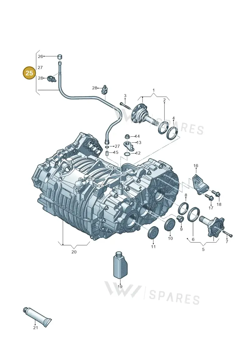 0CZ301472A — Volkswagen E-Golf (2014-2021) diagram 774301010, position 25
