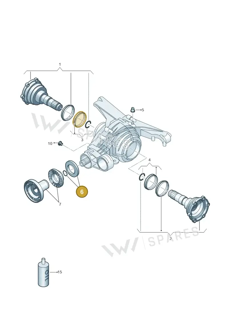 0D2598078 — Volkswagen Touareg (2017-2023) diagram 859525200, position 6
