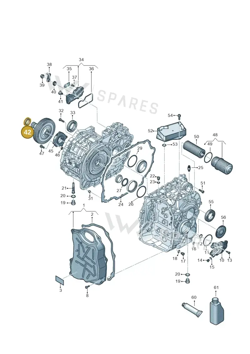 0DD141738E — Volkswagen Passat estate (2023-) diagram 7t0300705, position 42