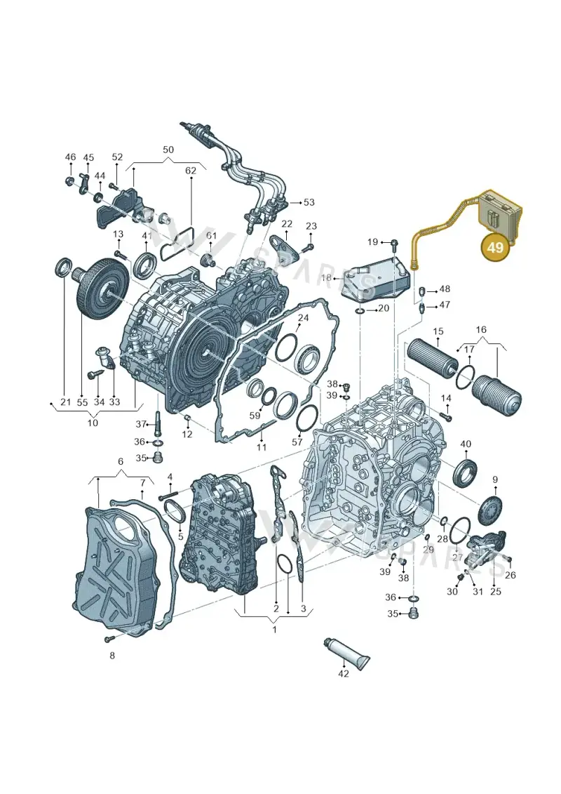 0DD301472 — Volkswagen Golf 1.4 BlueMotion (2012-2017) diagram 890321750, position 49