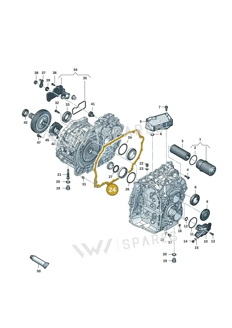 0DD301811A — Volkswagen Arteon (2017-2023) diagram 827300703, position 24