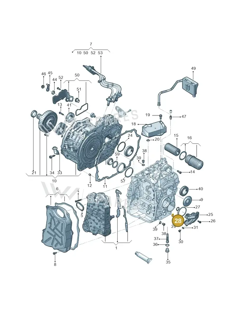 0DD311499A — Volkswagen Passat (2018-2022) diagram 589321075, position 28