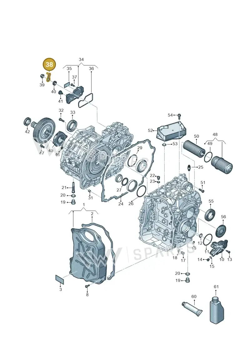 0DD321171A — Volkswagen Passat estate (2023-) diagram 7t0300705, position 38