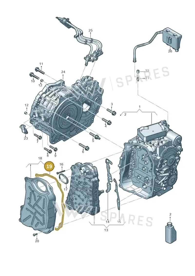0DD321371 — Volkswagen Passat saloon (2014-2024) diagram 827300700, position 19