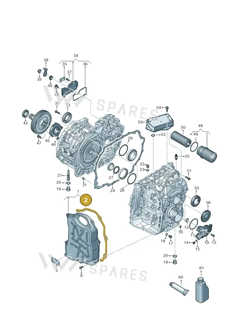 0DD321371 — Volkswagen Tiguan 2.0 (2023-) diagram 7t0300705, position 2
