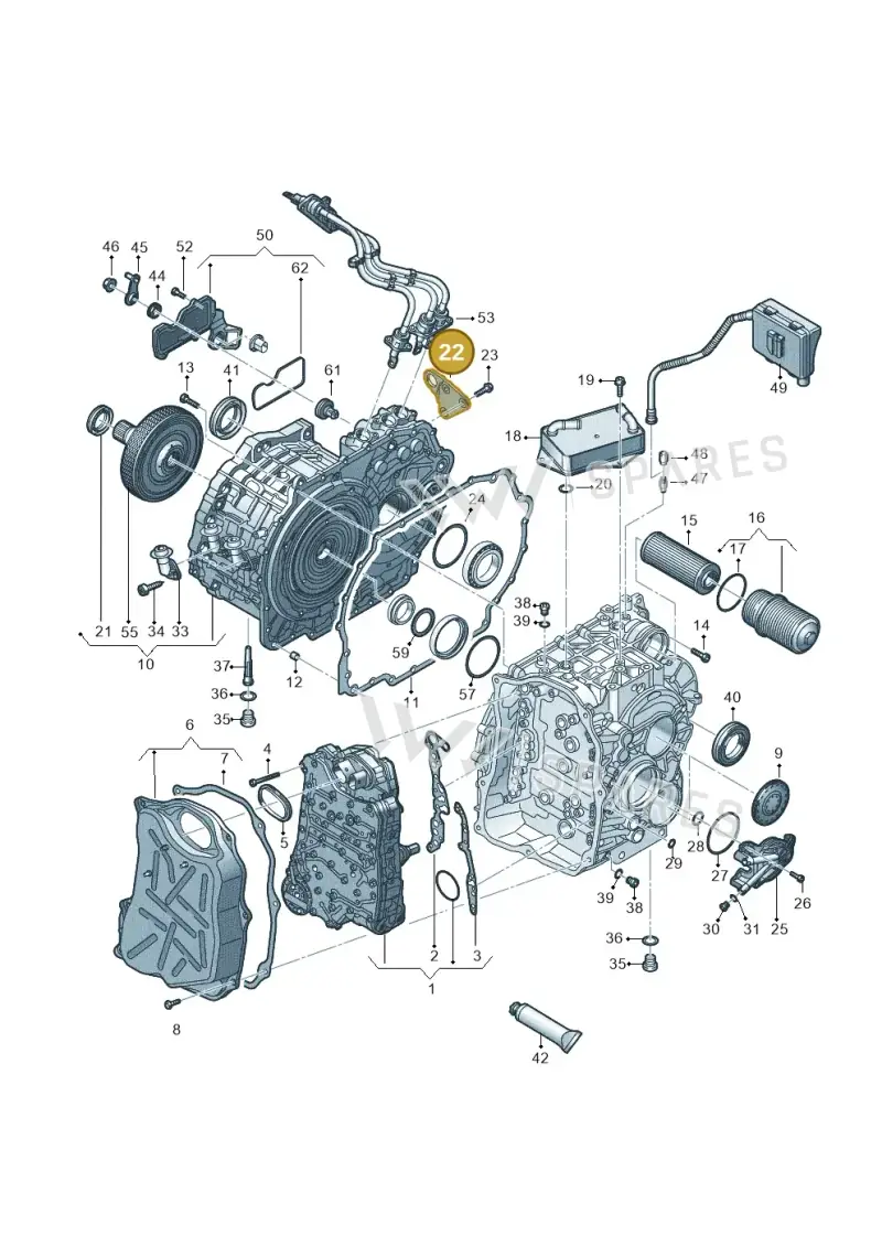 0DD321396 — Volkswagen Golf 1.4 BlueMotion (2012-2017) diagram 890321750, position 22