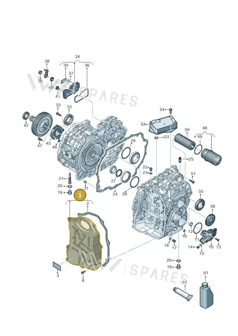 0DD325201B — Volkswagen Passat estate (2023-) diagram 7t0300705, position 1