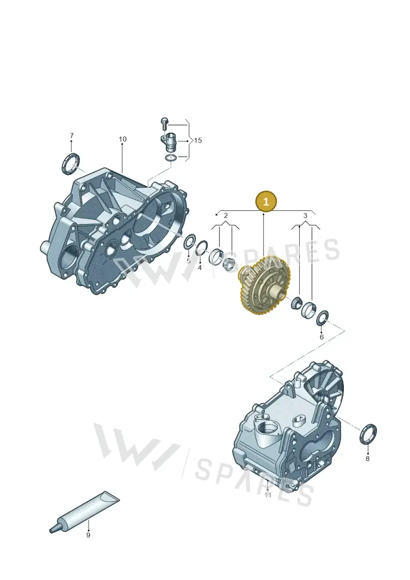 0DF409021D — Volkswagen Polo 1.4 BlueMotion (2014-2017) diagram 773409170, position 1
