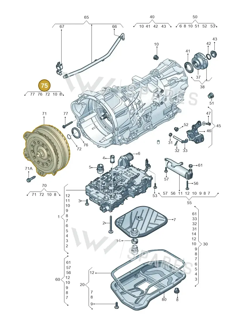 0DR323862 — Volkswagen Amarok twin cab (2022-) diagram 749321680, position 75