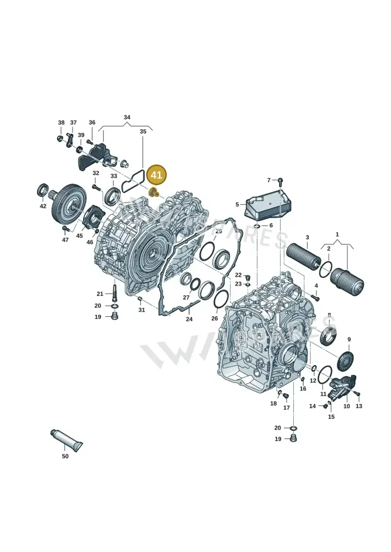 0EA122444 — Volkswagen Golf 2.0 BlueMotion (2019-2024) diagram 827300703, position 41