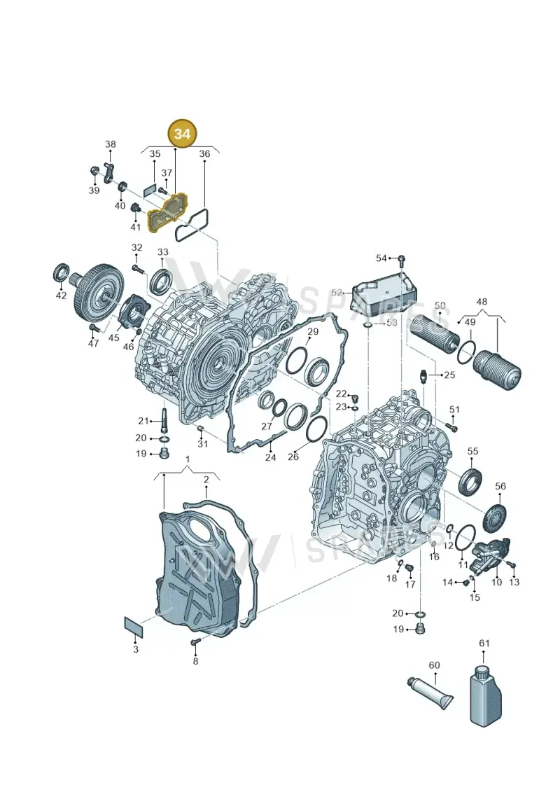 0EK901109 — Volkswagen Passat estate (2023-) diagram 7t0300705, position 34
