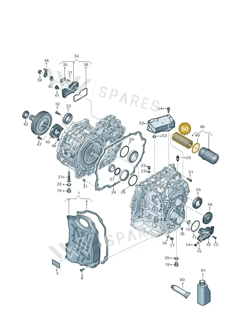 0GC325183D — Volkswagen Passat estate (2023-) diagram 7t0300705, position 50