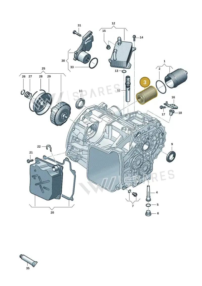 0GC325183D — Volkswagen Caddy Maxi Kombi (2020-2024) diagram 813300602, position 3