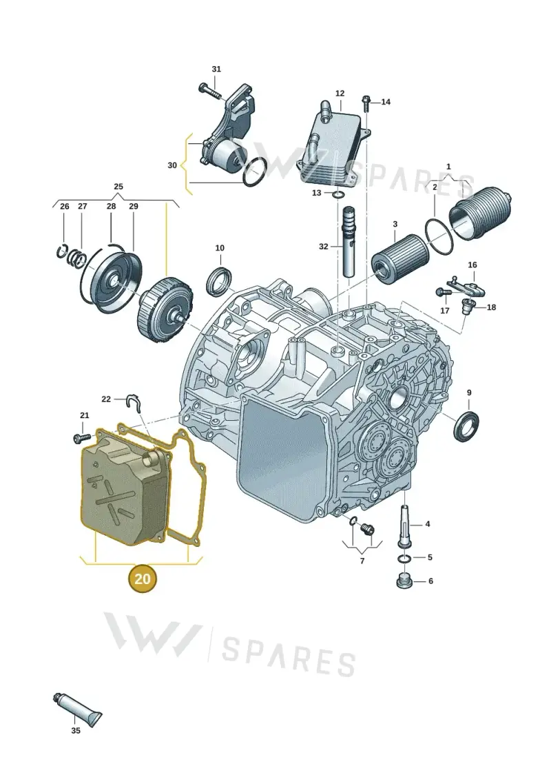 0GC325201L — Volkswagen Taos 1.4 (2020-2024) diagram 827300656, position 20