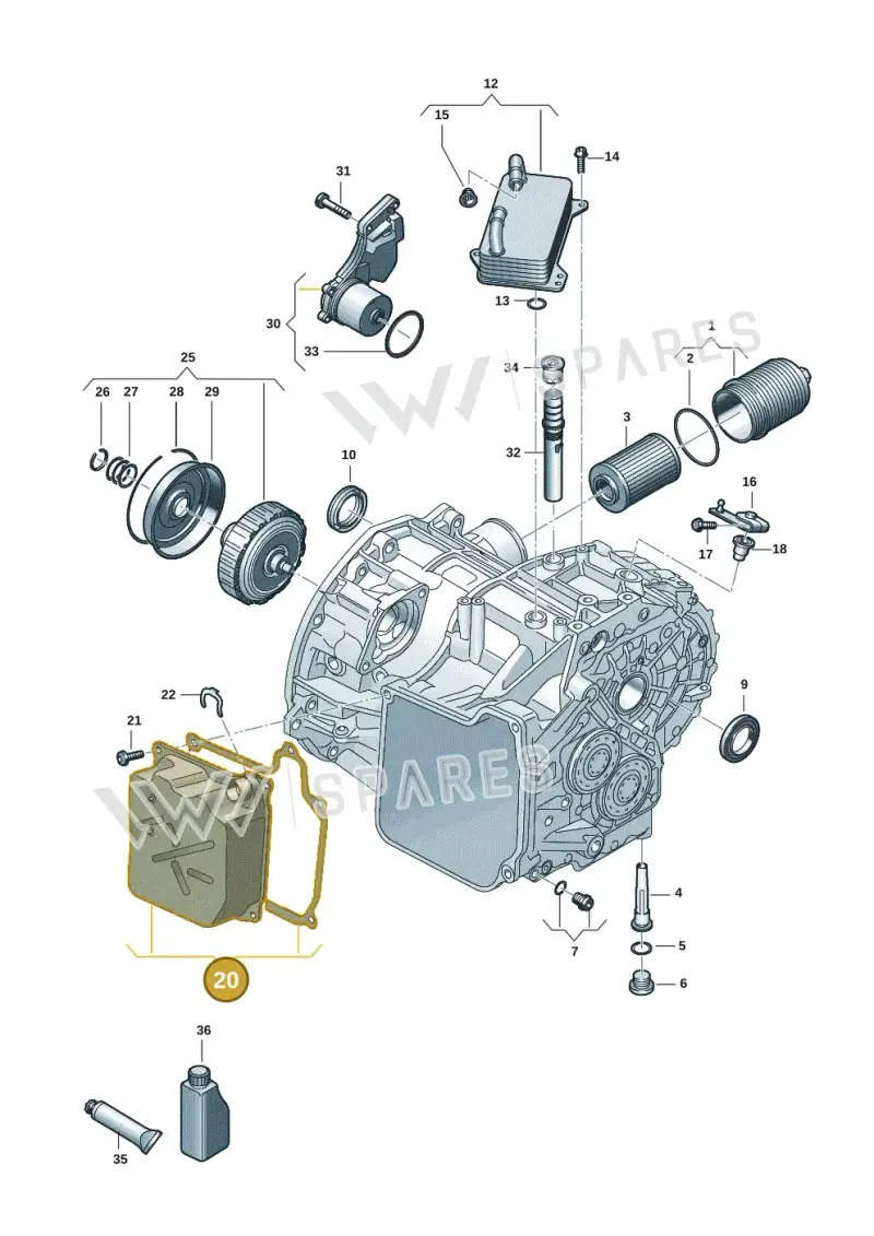 0GC325201L — Volkswagen Multivan (2021-) diagram 7t0301590, position 20