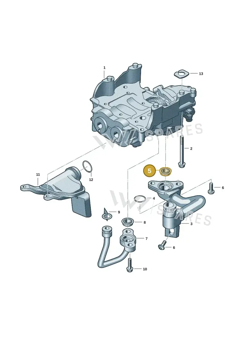 0XW103121A — Volkswagen Amarok twin cab (2022-) diagram 2hb115002, position 5